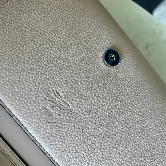 Christian Louboutin Paloma Clutch - Grained calf leather and spikes Loubinthesky - Picture 4 of 5